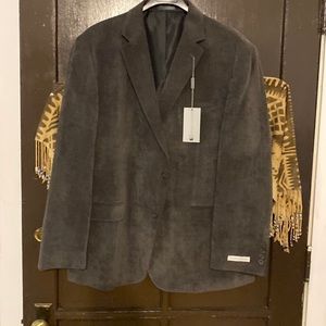 Mens Sport coat , corduroy, Gray new never worn
